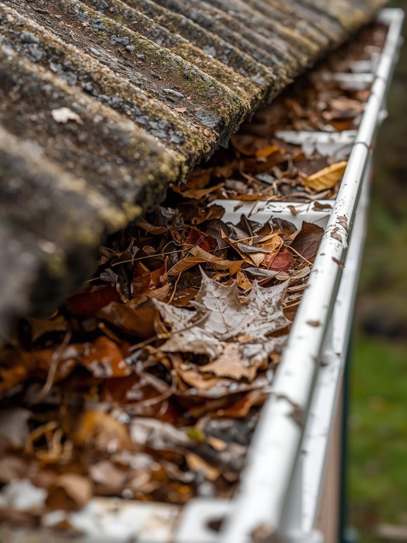 Gutter blocked up